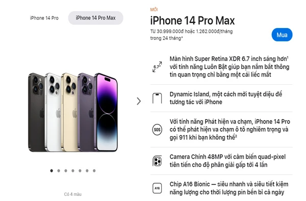 Giá iPhone trên Apple Store Online khá đắt!