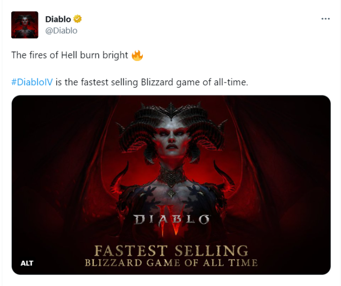 Diablo 4 gây sốt, lên ngôi tựa game số 1 của Blizzard