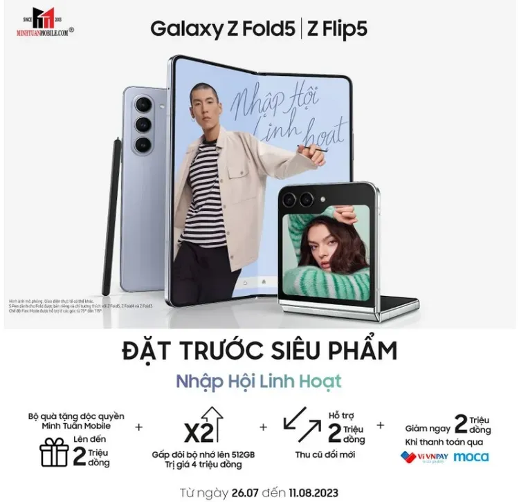 Galaxy Z Fold5 và Galaxy Z Flip5