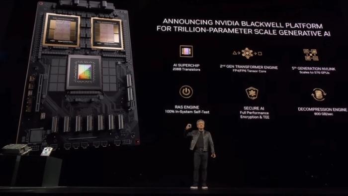 Nvidia ra mắt chip AI Blackwell mạnh nhất thế giới