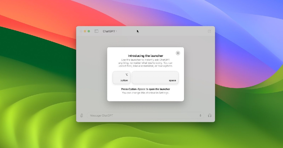 MacBook chính thức tích hợp ChatGPT trên macOS