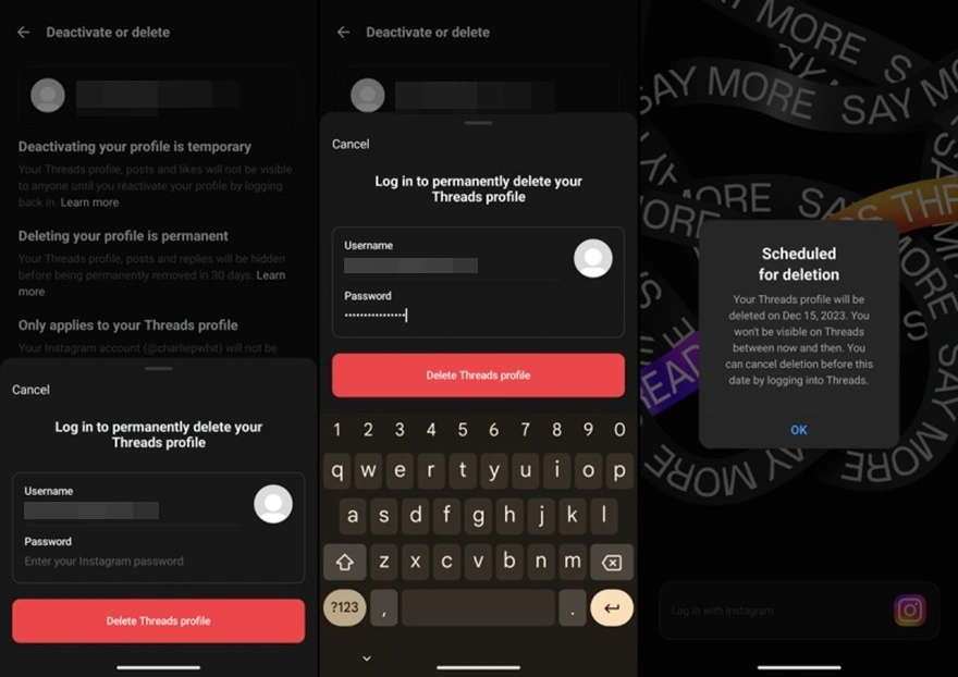 Hướng dẫn xóa Threads mà không ảnh hưởng đến Instagram