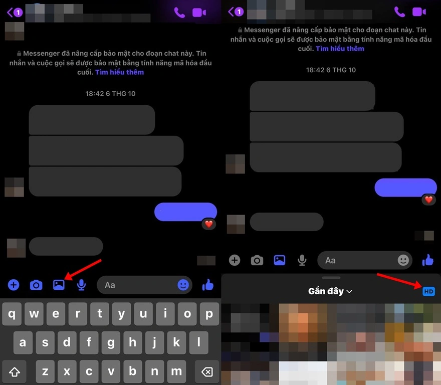 Hướng dẫn gửi ảnh độ phân giải HD trên Messenger
