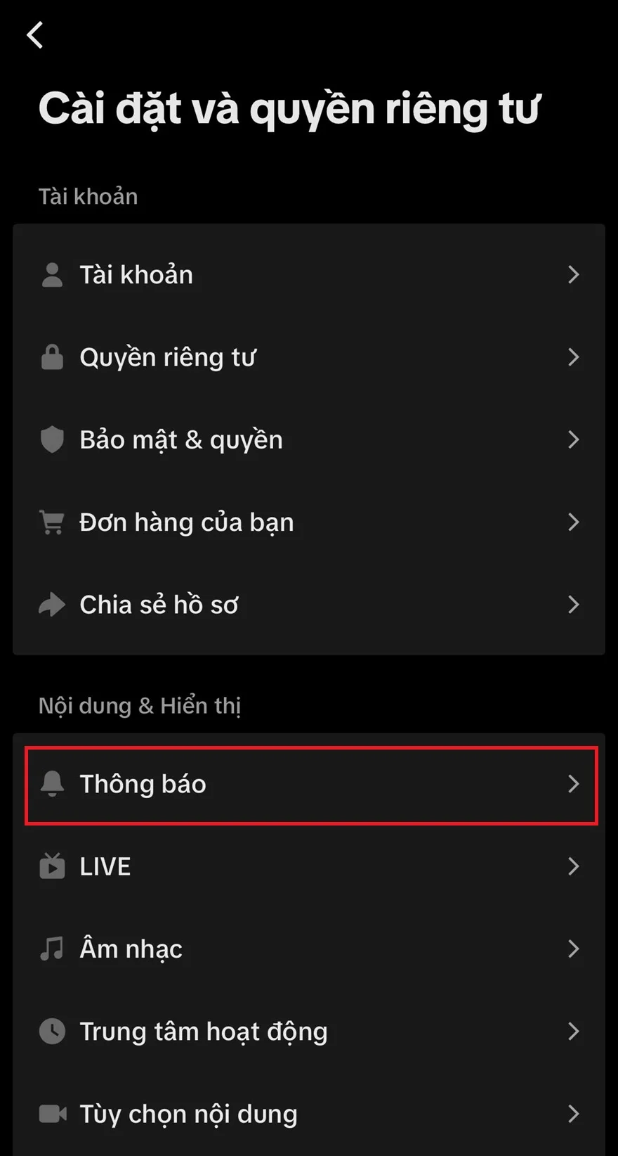 Hướng dẫn chặn tin nhắn người lạ trên TikTok