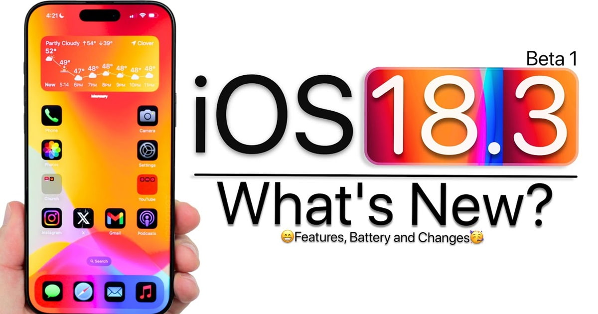 Đánh giá hiệu năng phiên bản iOS 18.3 Beta 1