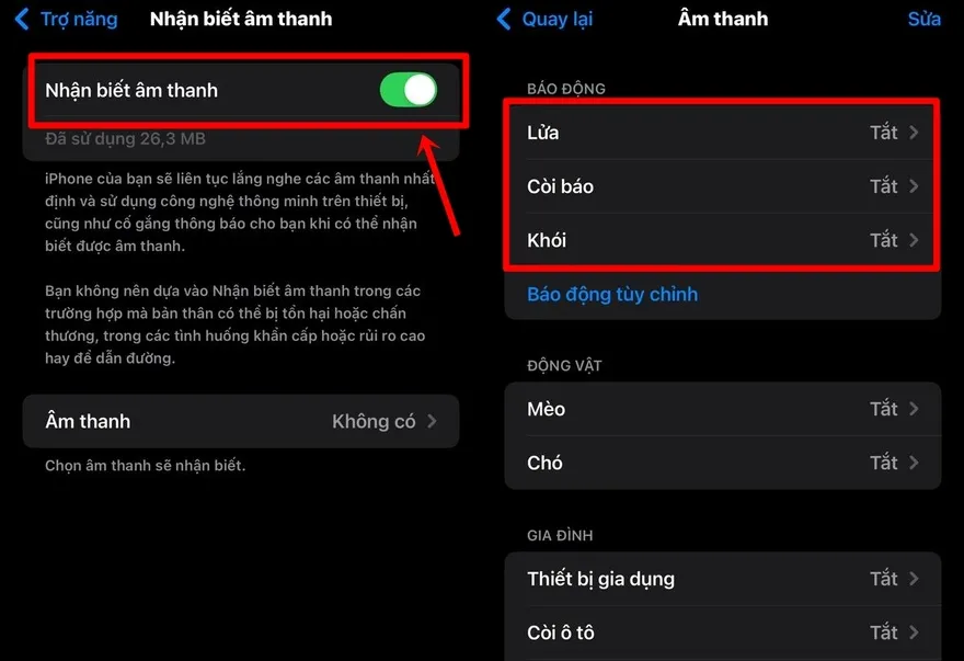 Cách bật tính năng báo cháy trên iPhone