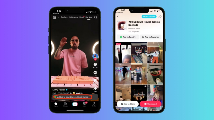 Hướng dẫn thêm nhạc Tiktok vào Spotify