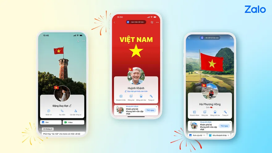 Hướng dẫn đổi chủ đề Tổ Quốc trên Zalo