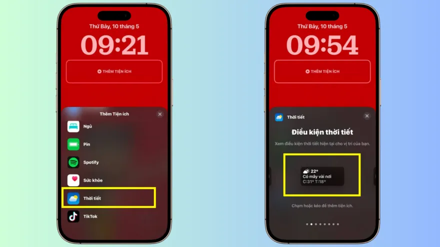 Cách xem dự báo thời tiết trực tiếp trên iPhone